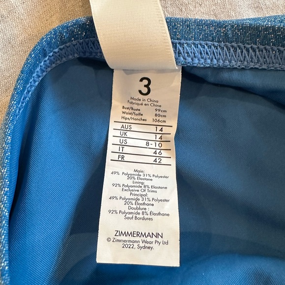 Zimmermann Raie Ruched Halterneck Swimsuit - Picture 5 of 5